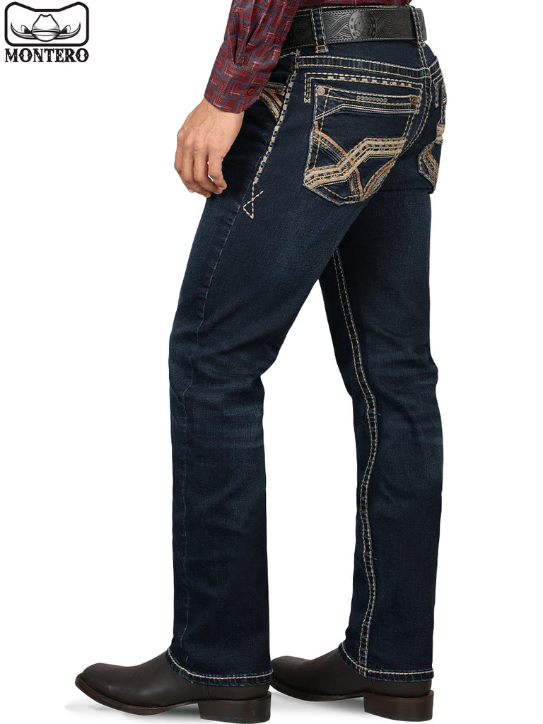 Pantalón para Hombre de Mezclilla Vaquero MONTERO (Heavy Denim) MT4629