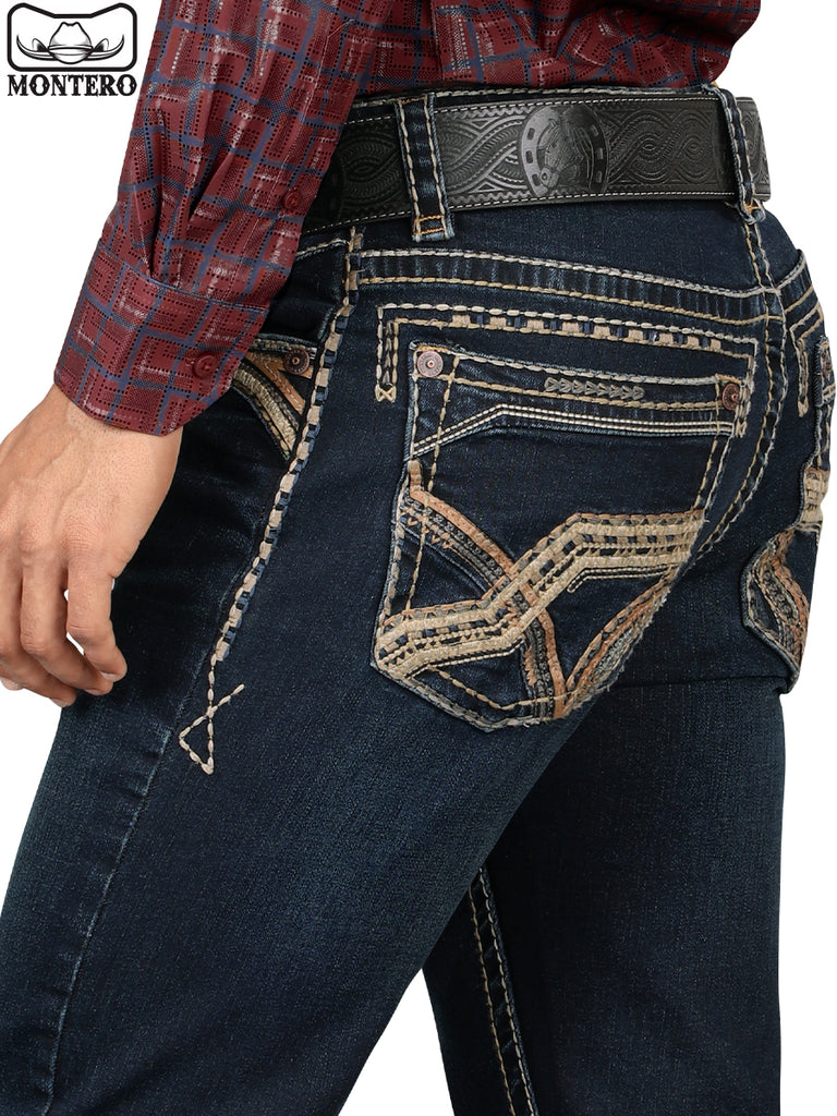 Pantalón para Hombre de Mezclilla Vaquero MONTERO (Heavy Denim) MT4629