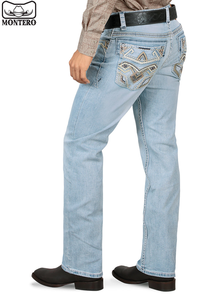 Pantalón para Hombre de Mezclilla Vaquero MONTERO (Heavy Denim) MT4631