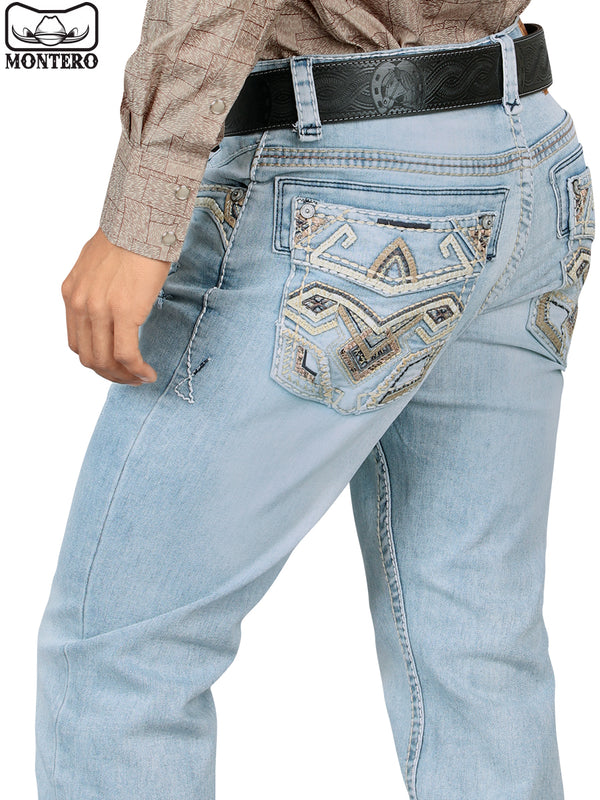 Pantalón para Hombre de Mezclilla Vaquero MONTERO (Heavy Denim) MT4631