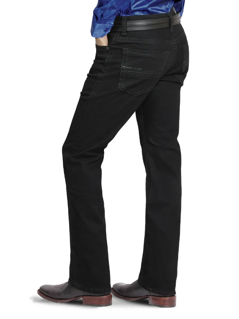 MONTERO MT4670 Black Men's Denim Cowboy Pants