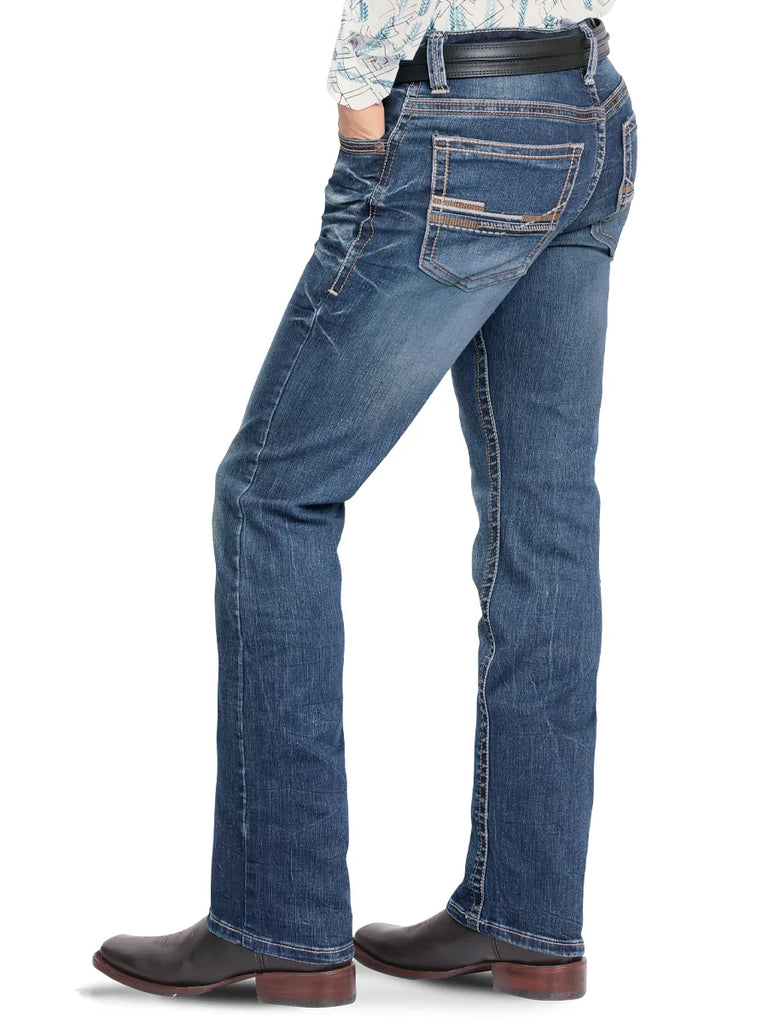 Pantalón para Hombre de Mezclilla Vaquero MONTERO MT4671 Dark Blue