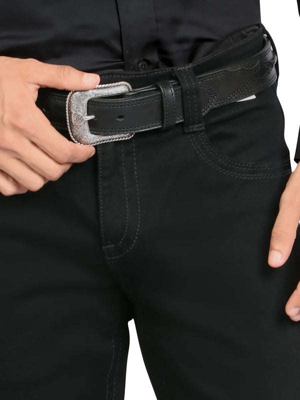Pantalón para Hombre de Mezclilla Vaquero MONTERO MT4672 Black