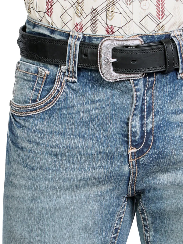 Pantalón para Hombre de Mezclilla Vaquero MONTERO MT4673 Light Blue