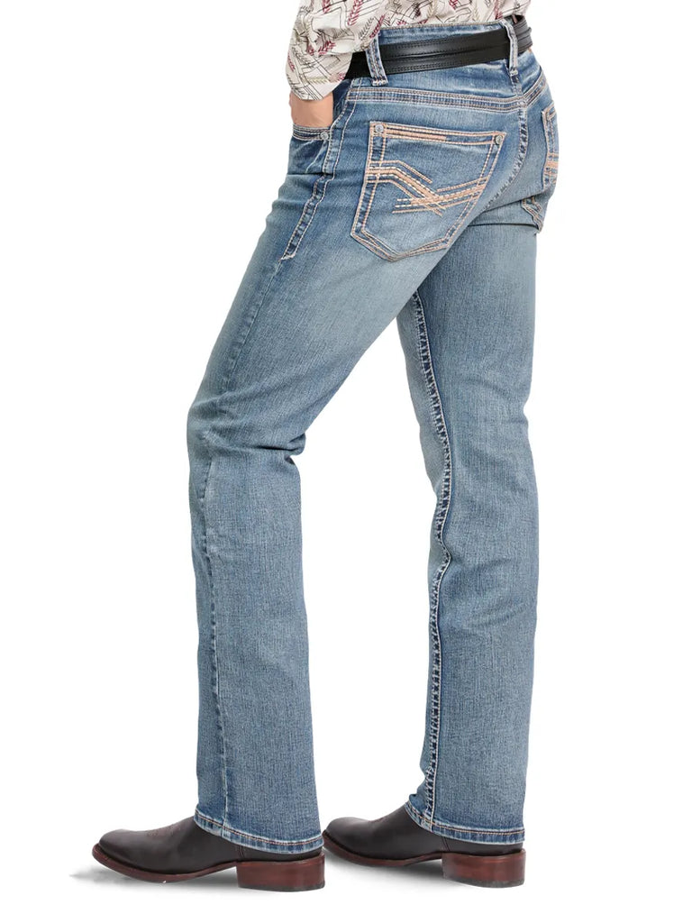 Pantalón para Hombre de Mezclilla Vaquero MONTERO MT4673 Light Blue
