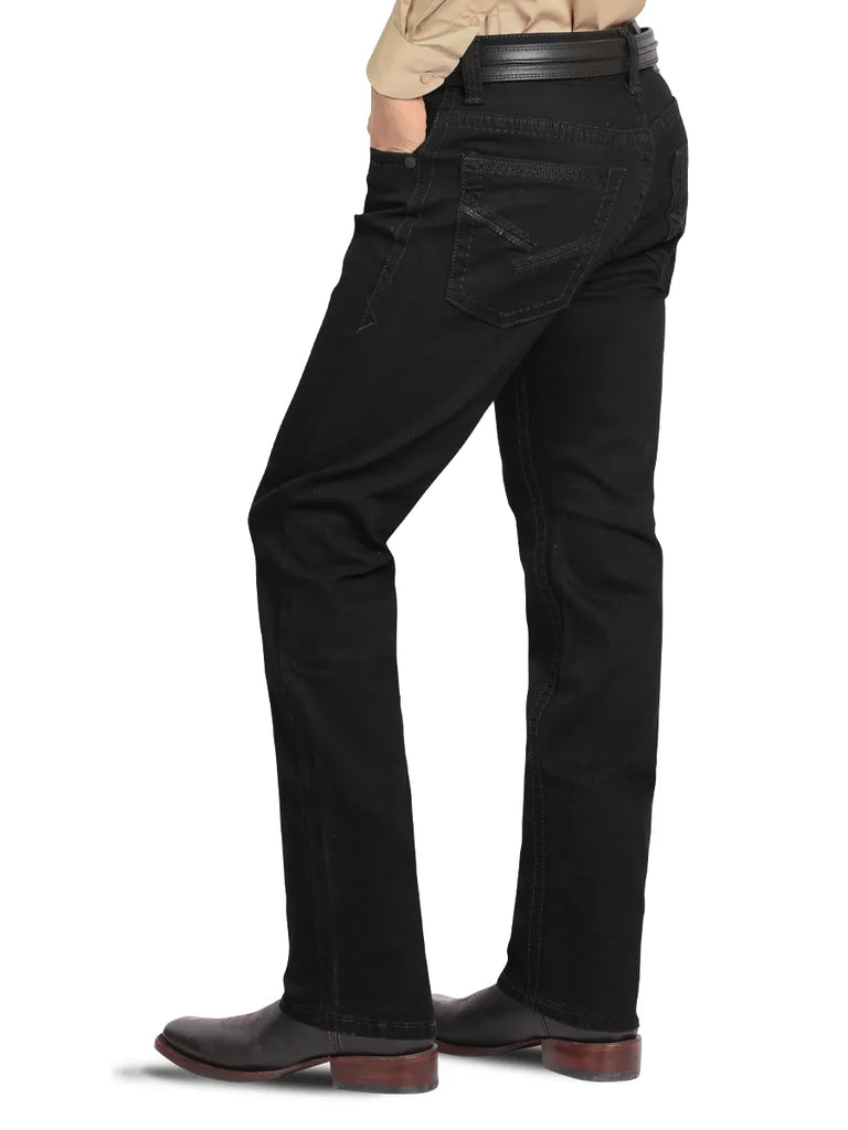 Pantalón para Hombre de Mezclilla Vaquero MONTERO MT4674 Black