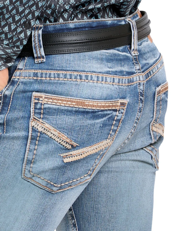 Pantalón para Hombre de Mezclilla Vaquero MONTERO MT4674 Light Blue