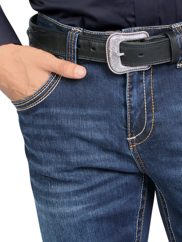 Pantalón para Hombre de Mezclilla Vaquero MONTERO MT4675 Dark Blue