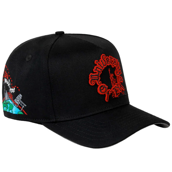 JC Hats University of Live CURVED Black