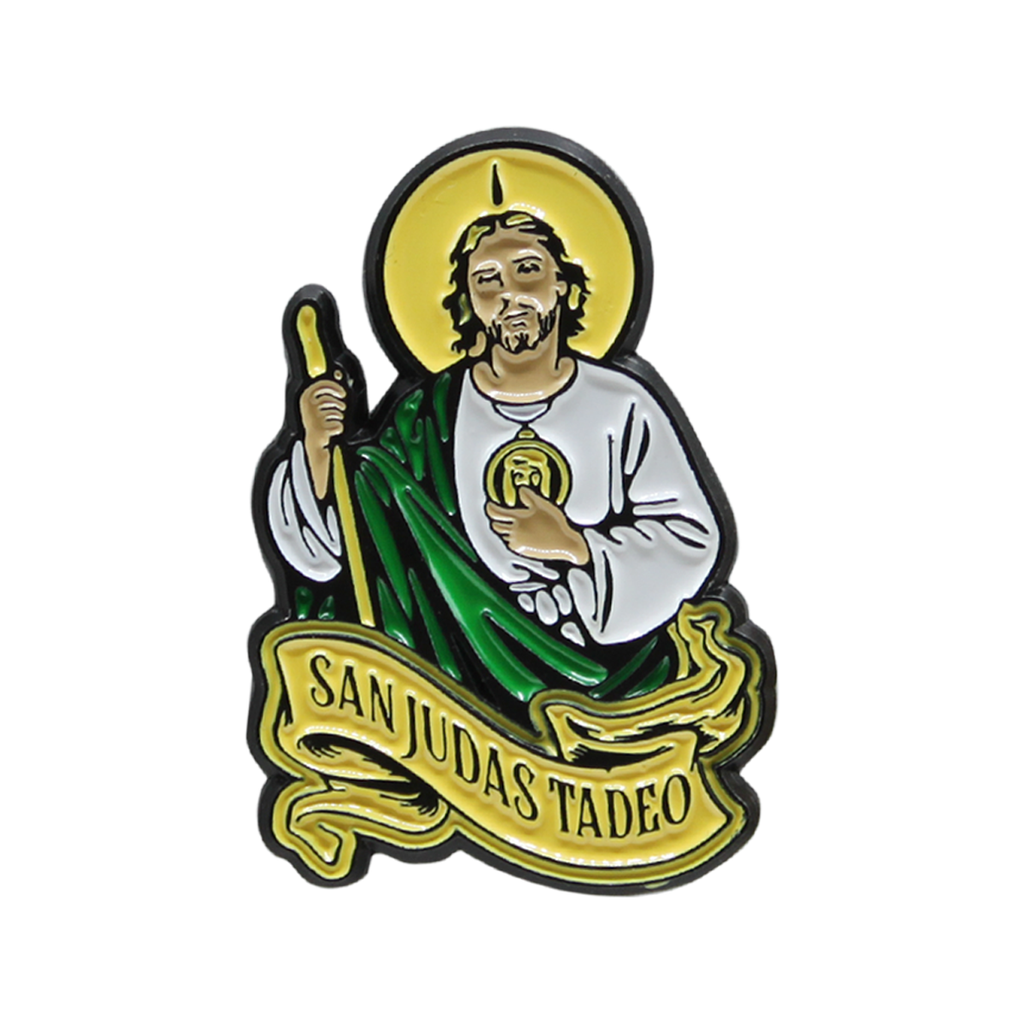 ➤ Metal Pin of Saint Jude Thaddeus| FERRETI – Estilo Rojo