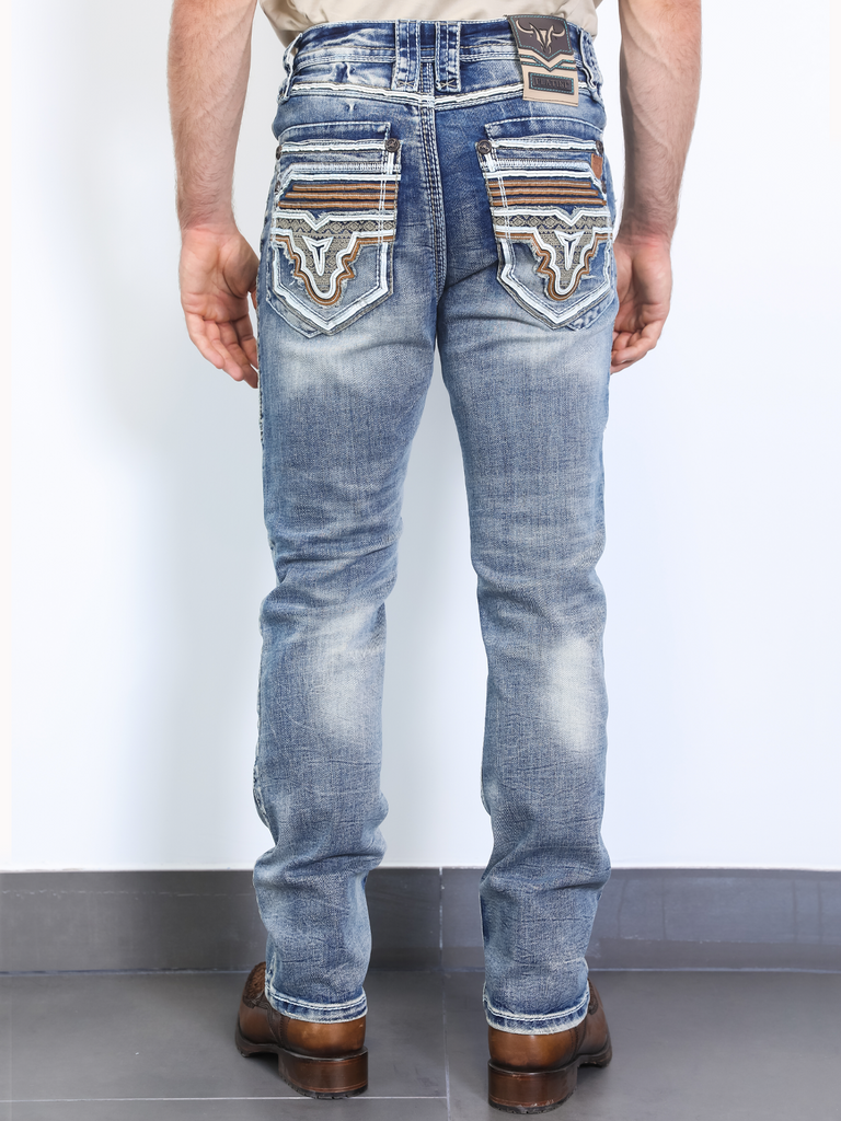 Pantalón para Hombre de Mezclilla Vaquero PLATINI (Heavy Denim) PL10261