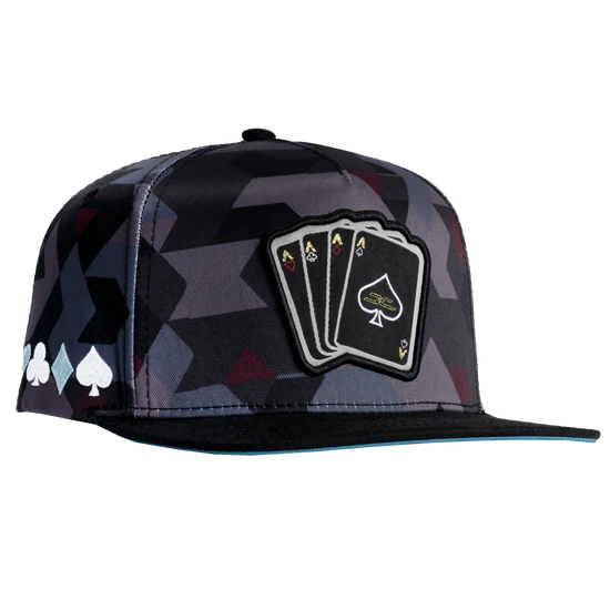 Gorra JC HATS Poker Camo Blue/Red