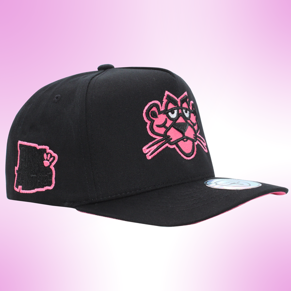 Culiacan The Panther Embroidered Black / Pink Cap