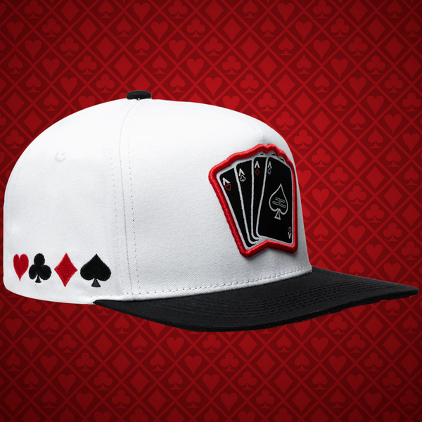 JC HATS Poker White