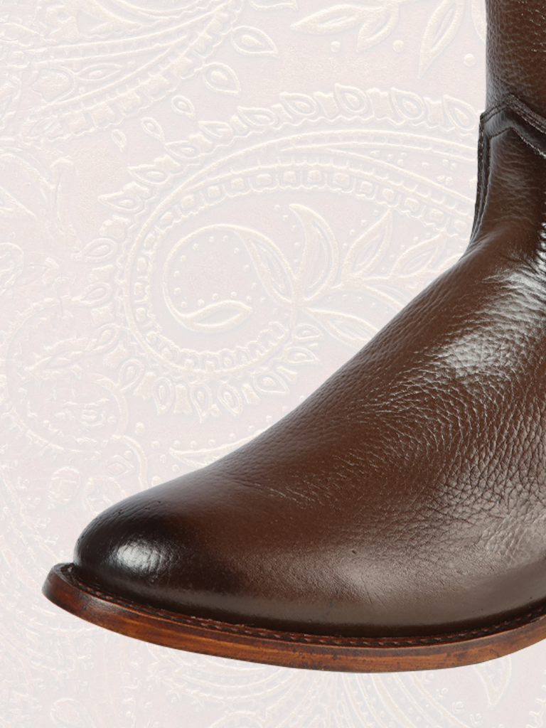 Botas de Cuero de Alce Original con Horma Estilo Roper LAB