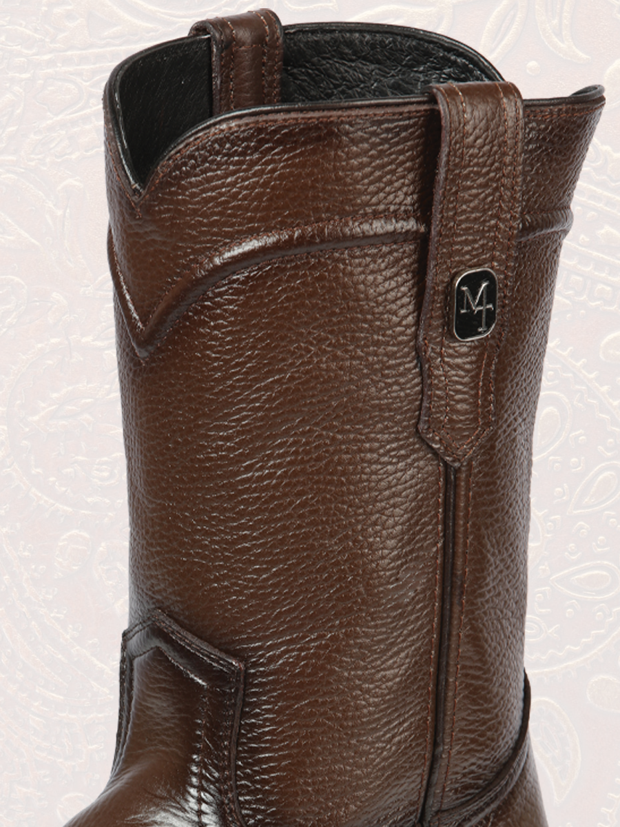 Botas de Cuero de Alce Original con Horma Estilo Roper main image 1