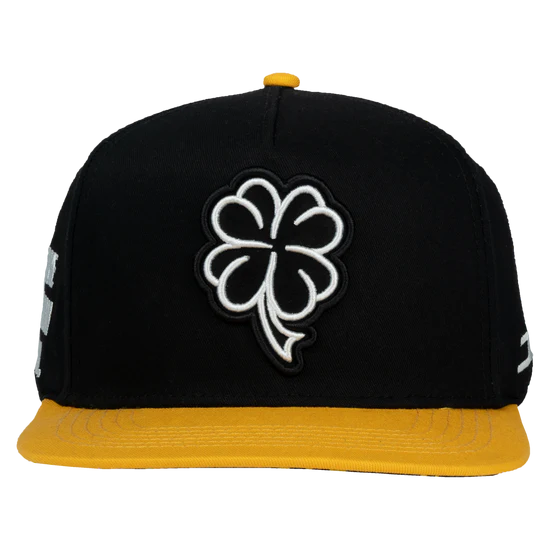 JC HATS Clover Black/Yellow Cap