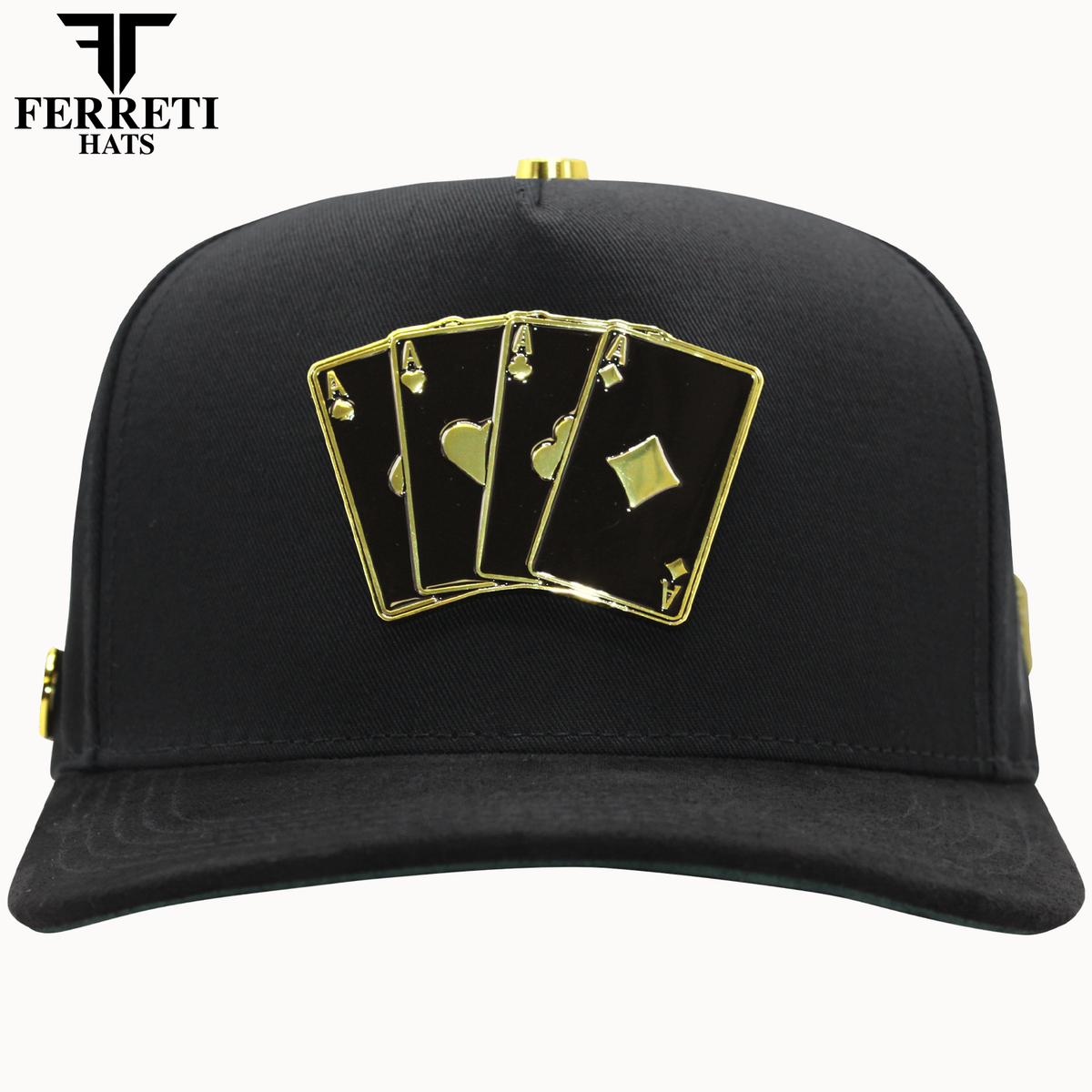 FERRETI HATS PREMIUM FT158 Poker Gold
