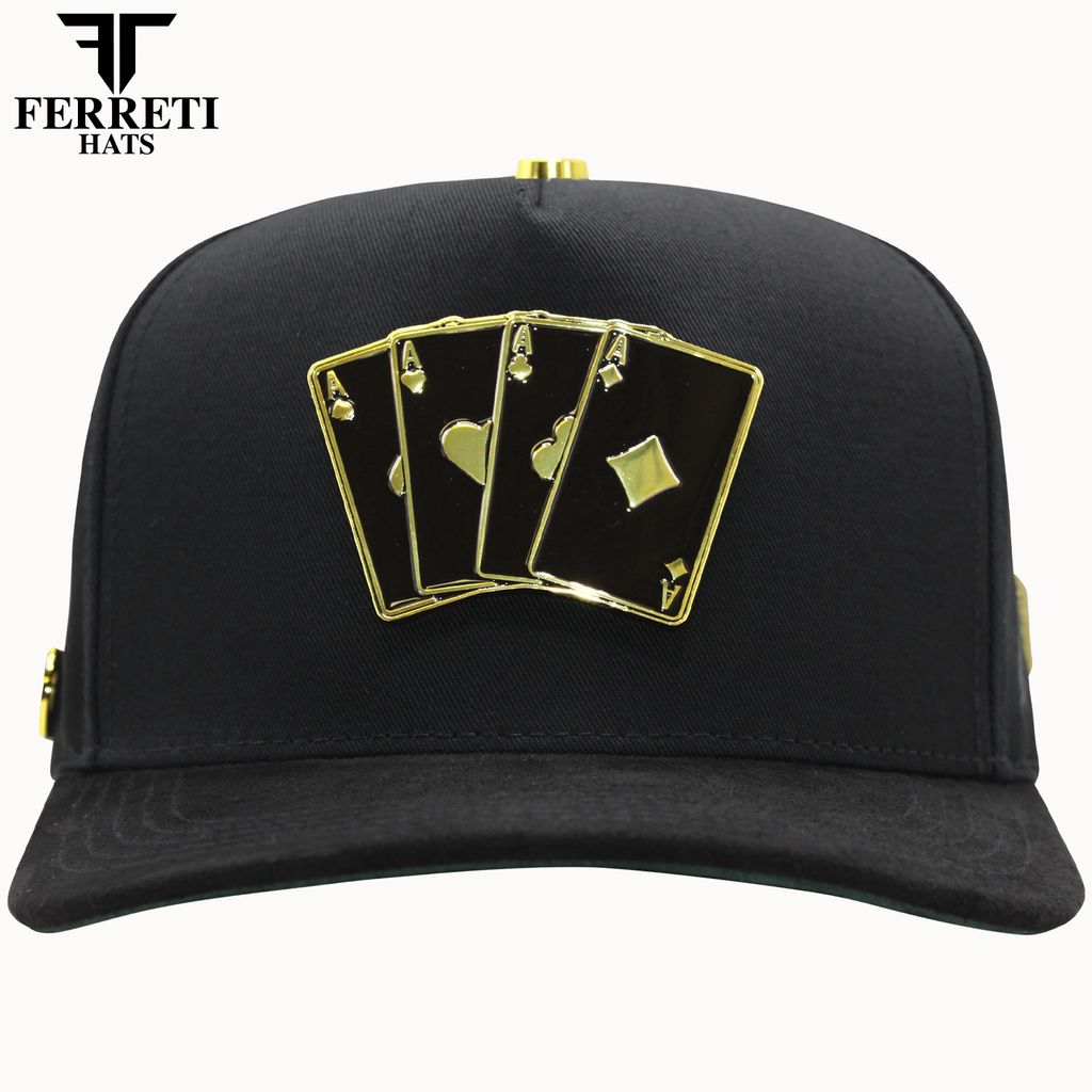 FERRETI HATS PREMIUM FT158 Poker Gold