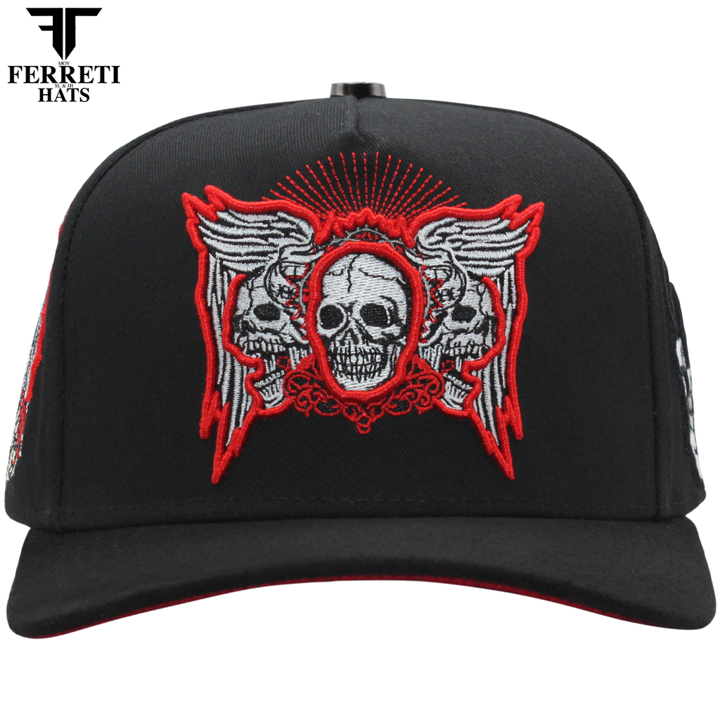 FERRETI HATS PREMIUM FT188 Skull and Rose