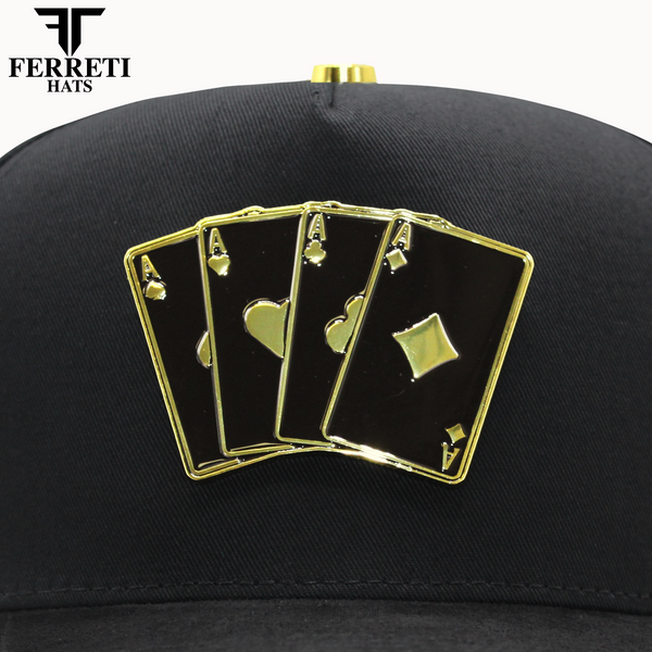 FERRETI HATS PREMIUM FT158 Poker Gold