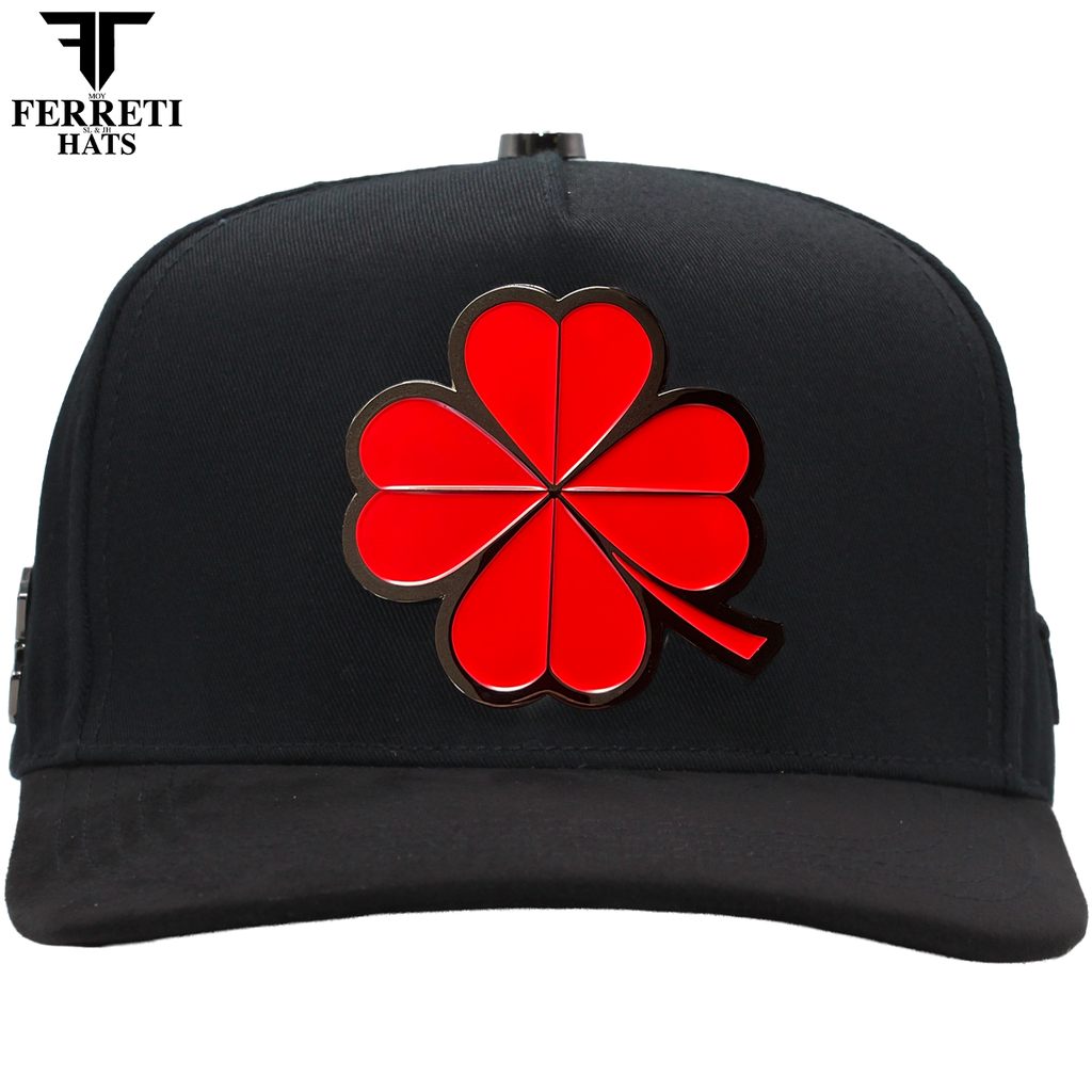 FERRETI HATS PREMIUM FT116 – The Lucky Red - Black