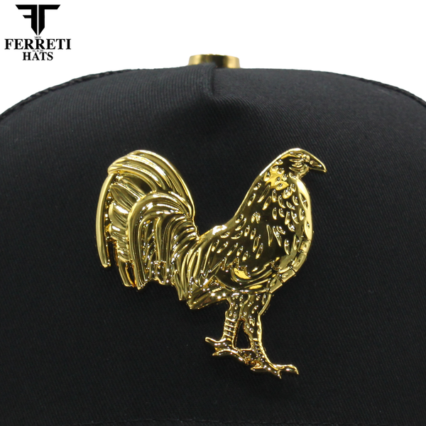 FERRETI HATS PREMIUM FT192 Mr Gallo Black Mesh