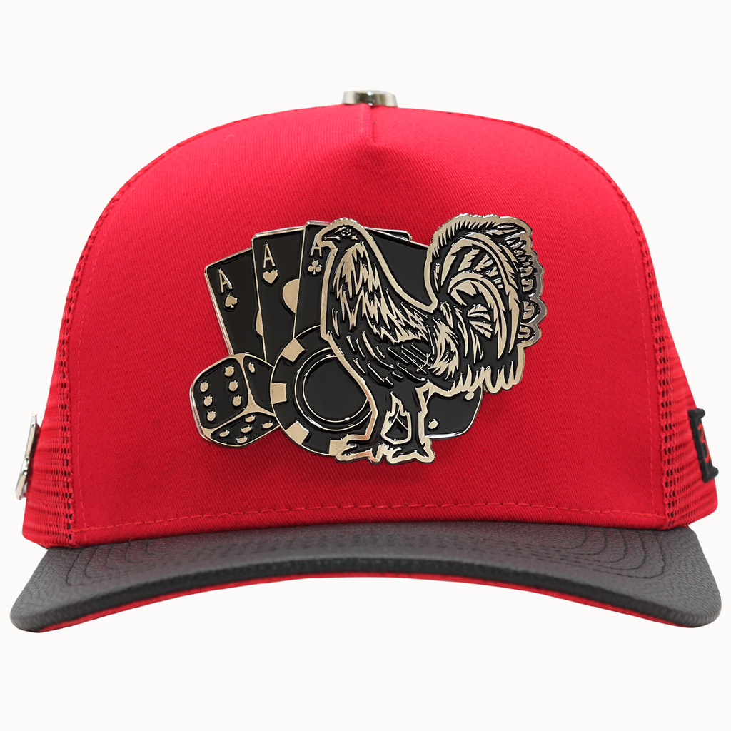 FERRETI HATS PREMIUM FT86M Los 3 Vicios Maya - Rojo