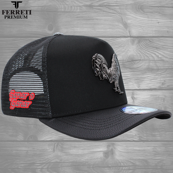 Ferreti Hats PREMIUM FT83M black Mr. Gallo Cap with Mesh