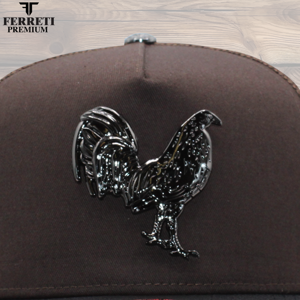 Ferreti Hats PREMIUM FT83M brown Mr. Gallo Gorra con Maya