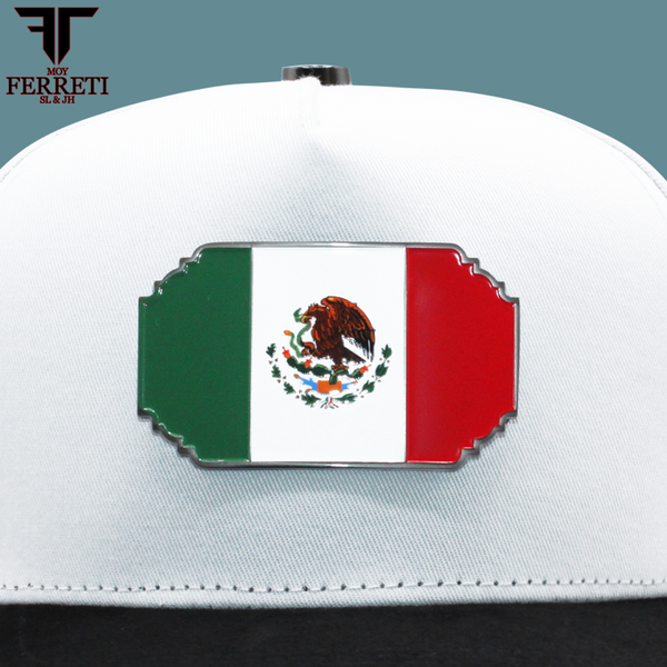 FERRETI HATS PREMIUM FT159 WHITE Bandera Mexico