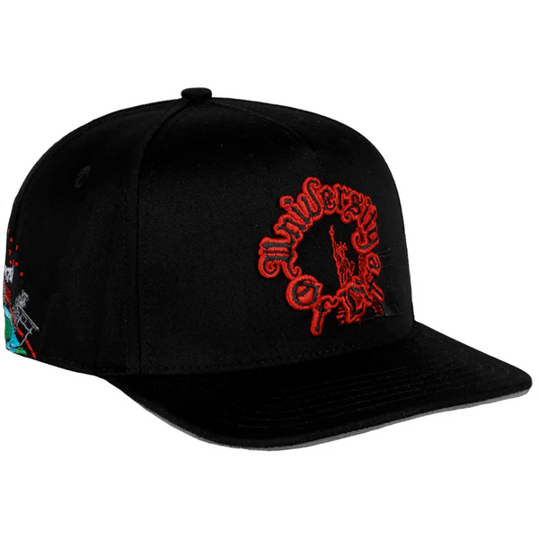 JC Hats University of Live FLAT Black