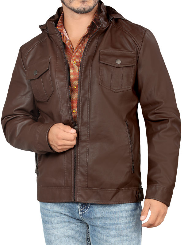 LAMASINI Jacket Style LM611 - Brown