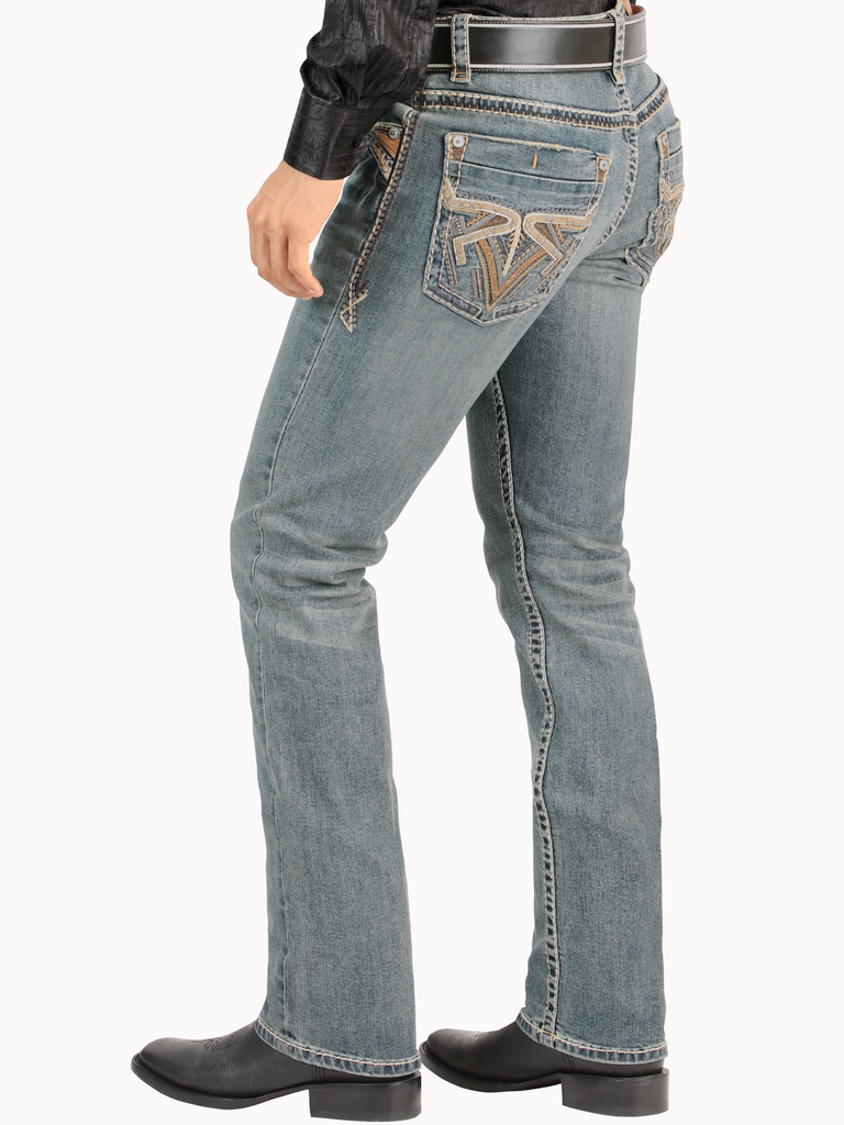 Pantalón para Hombre de Mezclilla Vaquero MONTERO (Heavy Denim) MT-4643 Light Blue