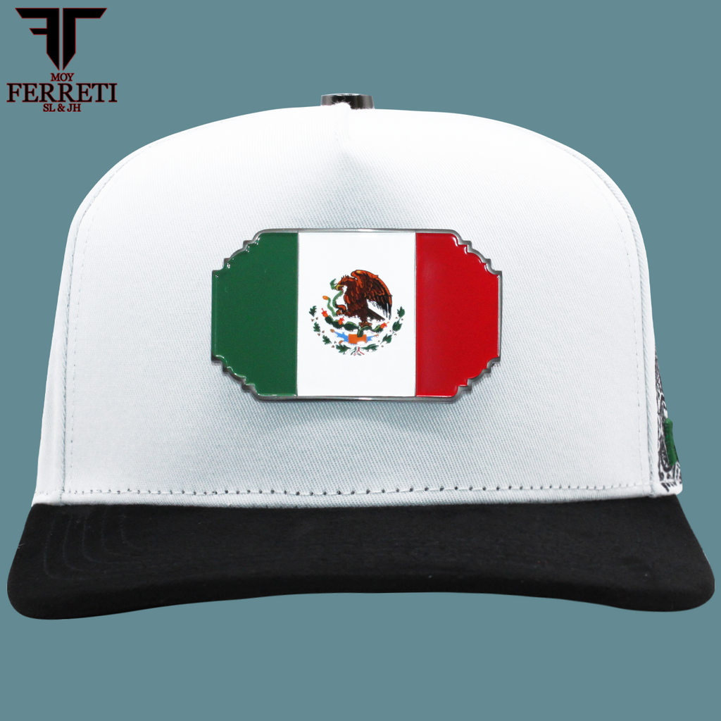 FERRETI HATS PREMIUM FT159 WHITE Bandera Mexico