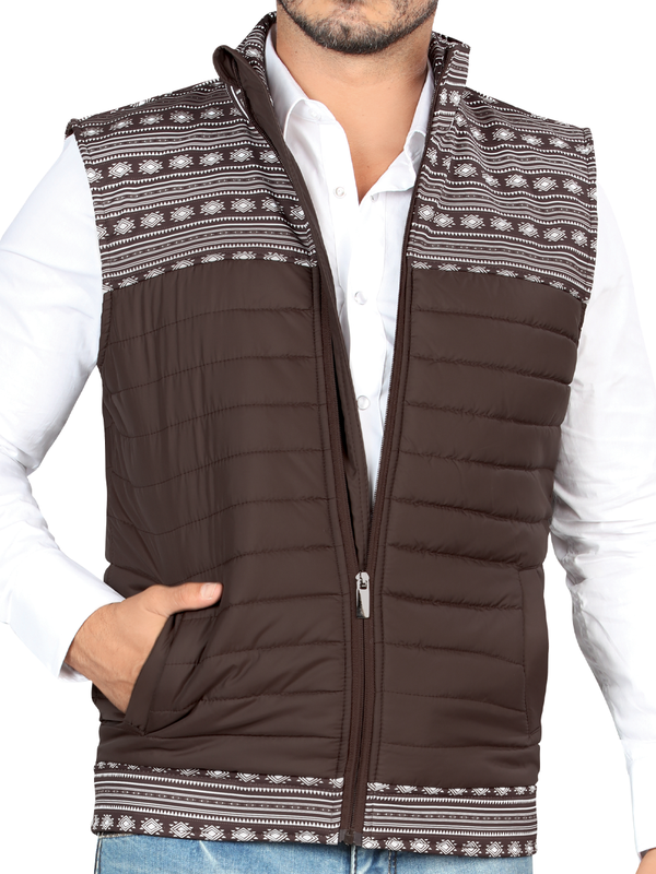 LAMASINI Vest LM6003 Style - Coffee