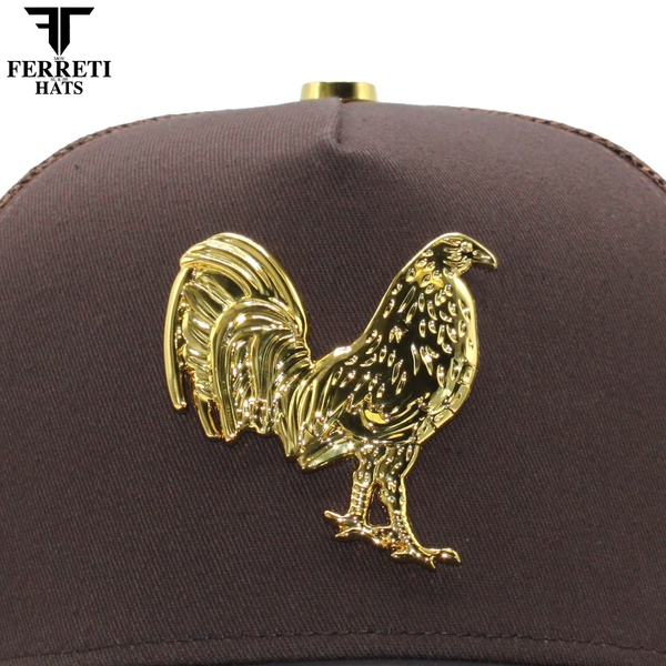 FERRETI HATS PREMIUM FT192 Mr Gallo Brown Mesh