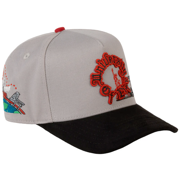 JC Hats University of Live CURVED Gray