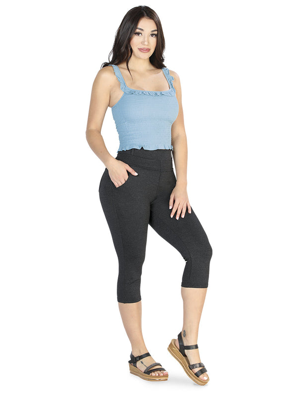 Stretch Fabric Capri STYLE L2003