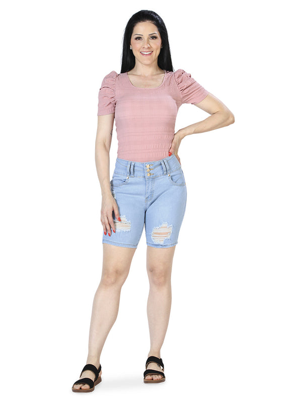 Stretch Denim Bermuda STYLE MK539