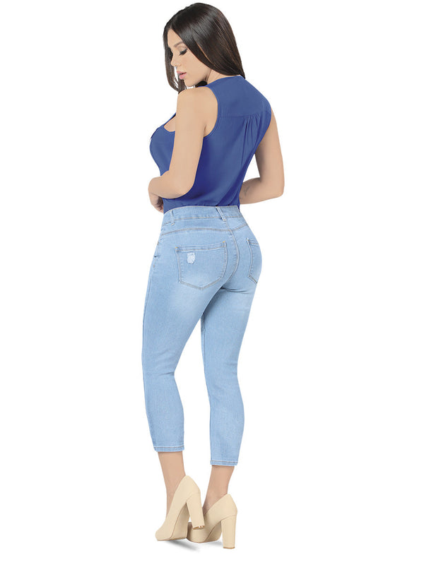 Stretch Denim Capri CODE T2169