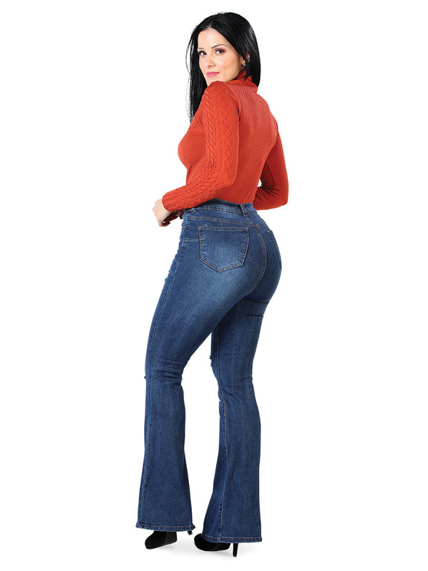 Pantalón de Mezclilla Stretch de Dama CODIGO WA4099