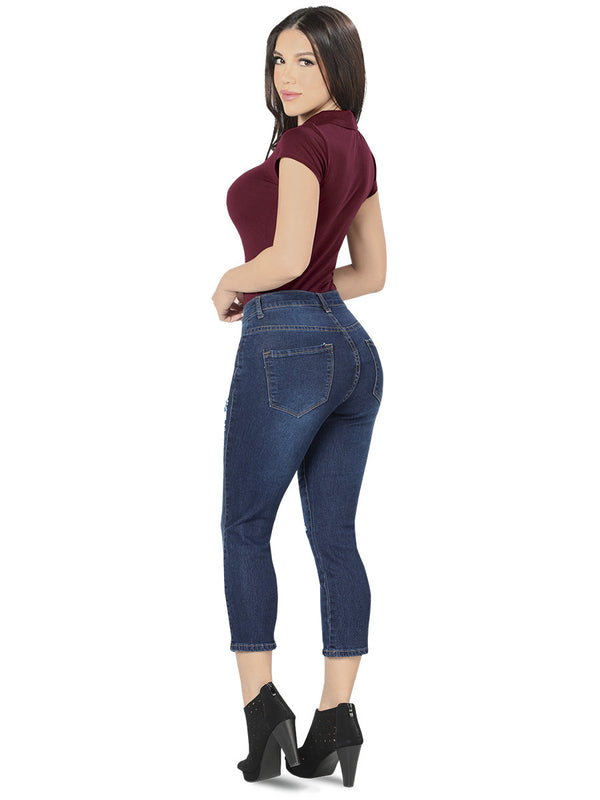 Stretch Denim Capri CODE X875